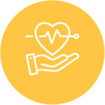 Hands clasping icon.