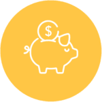 Piggy bank icon.