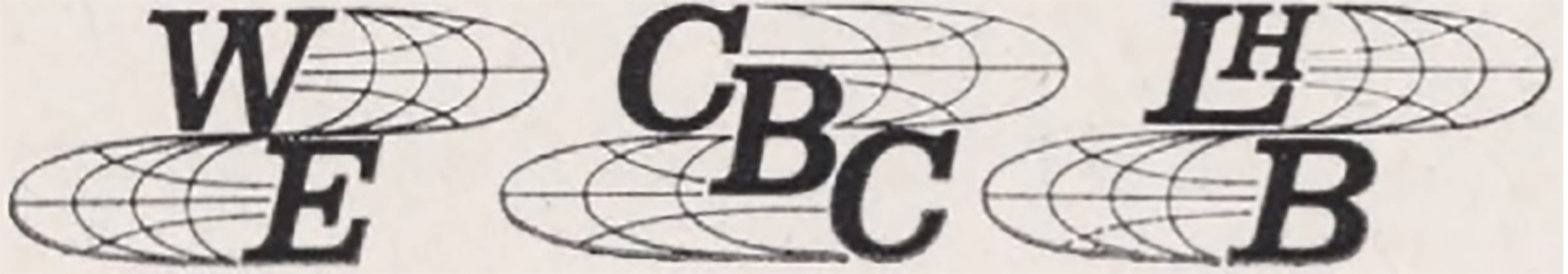 Logos WE, CBC, LHB.