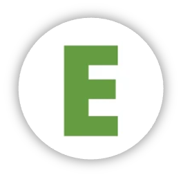 This is an image of an green letter "E" for Effort.