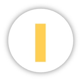 This is an image of a large yellow letter "I" for Integrity.